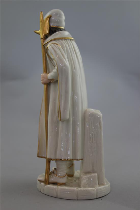 A Royal Worcester figure of The Watchman, modelled by James Hadley, 19cm